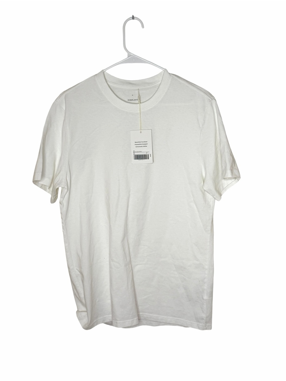 NEW Everlane White Organic Cotton Classic Tee Medium - Picture 3 of 7